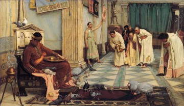  Waterhouse Painting - The Favourites of the Emperor Honorious Greek John William Waterhouse